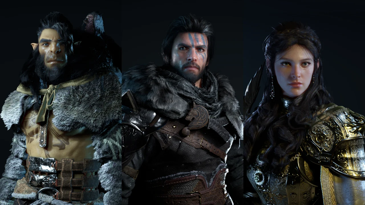 Kliff, Oongka e Damiane, personagens de Crimson Desert que recebem novas histórias no DLC