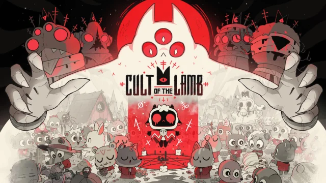 Arte oficial de Cult of the Lamb, em promoção na Nintendo eShop