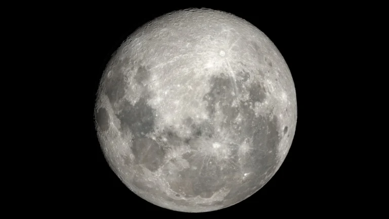 Visualização científica da Lua em 27 de outubro de 2026, às 06h00 de Brasília, com o sul lunar para cima e iluminação na etapa gibosa minguante