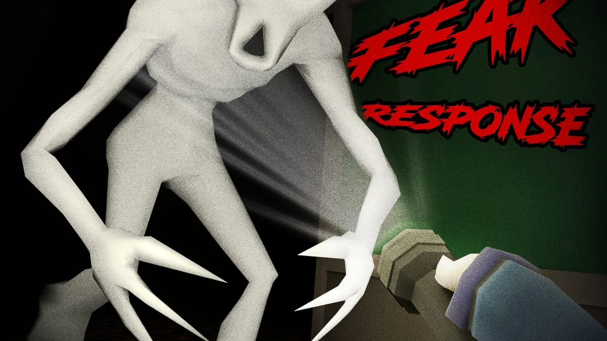Arte de Fear Response, jogo de terror em primeira pessoa disponível no Poki