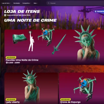 Loja do Fortnite hoje (18/10): Uma Noite de Crime e preços