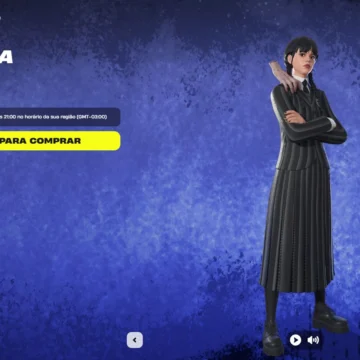 Loja do Fortnite hoje (19/10): Wandinha, skins e preços