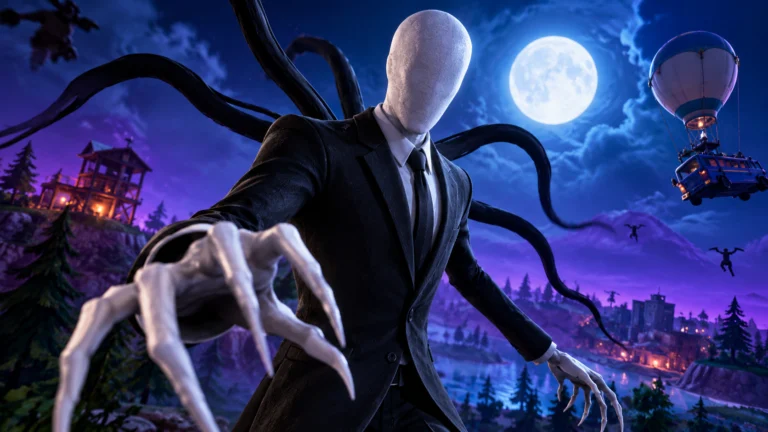 O Fortnite realiza nesta terça-feira (20 de outubro de 2026) três campeonatos que permitem ganhar a skin do Slender Man sem gastar V-Bucks.