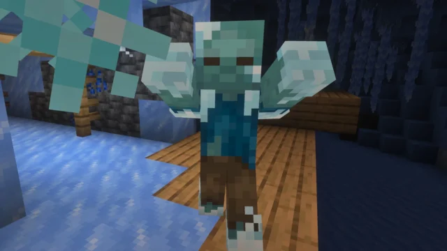 Frostbite, variante de zumbi congelado do Minecraft