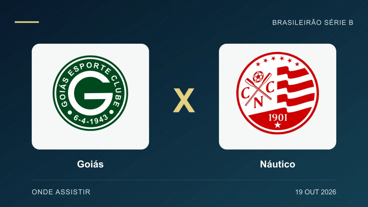 Escudos de Goiás e Náutico, separados por um X.