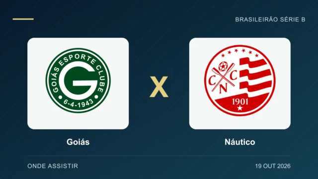 Escudos de Goiás e Náutico, separados por um X.