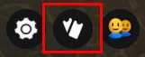 Ícone de bilhete usado para abrir o menu de códigos em Build the Pyramid