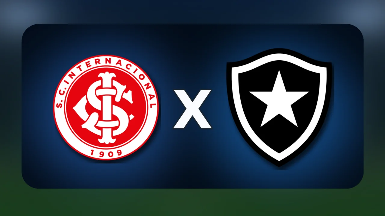 Internacional x Botafogo: onde assistir ao vivo, horário e canais em 24/10