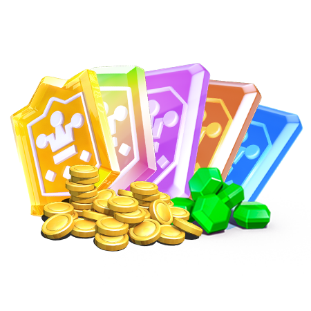 Itens de progressão de Clash Royale em ilustração oficial