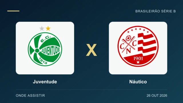 Escudos de Juventude e Náutico, separados por um X.