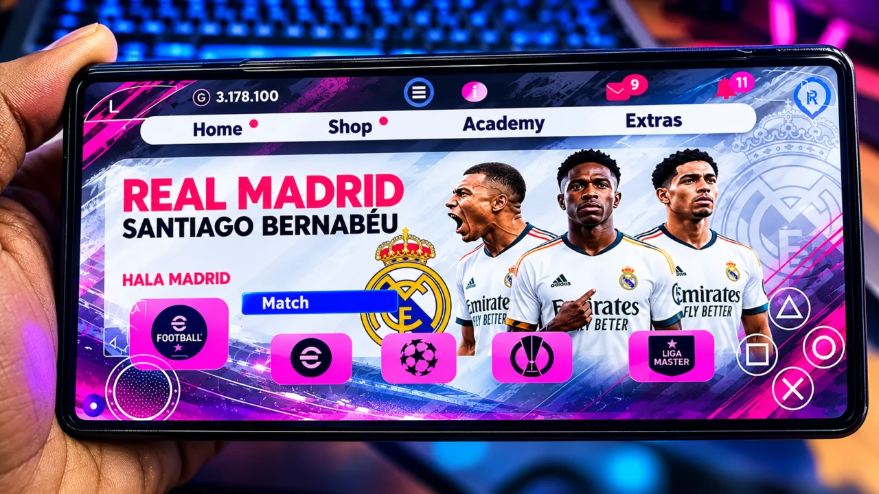 Projeto não oficial promete uma versão modificada do eFootball 2027 com partidas entre amigos, divisões online e mercado de transferências; entenda os riscos