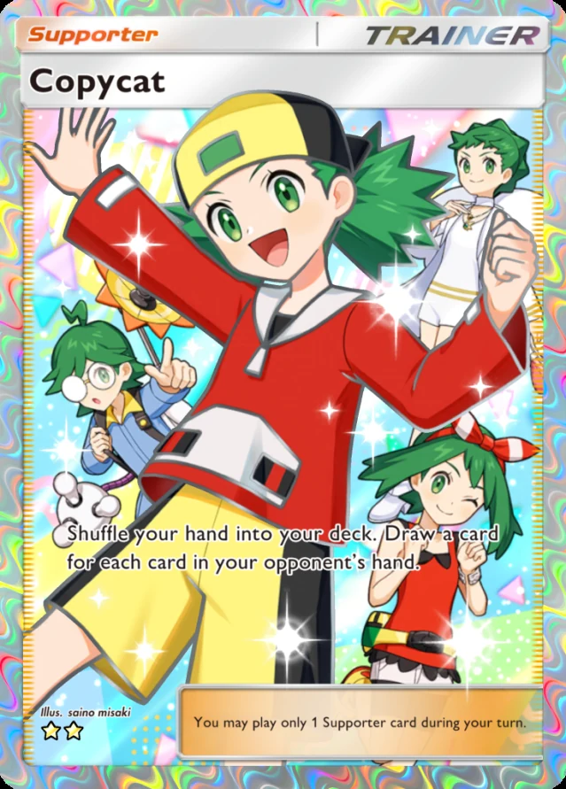 Carta Copycat com arte alternativa do Deluxe Pack Mega