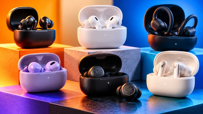 Redmi, Soundcore, QCY, JBL, Samsung e Edifier: comparamos 7 fones Bluetooth de bom custo-benefício, com preços e diferenças entre ANC, bateria e conforto.