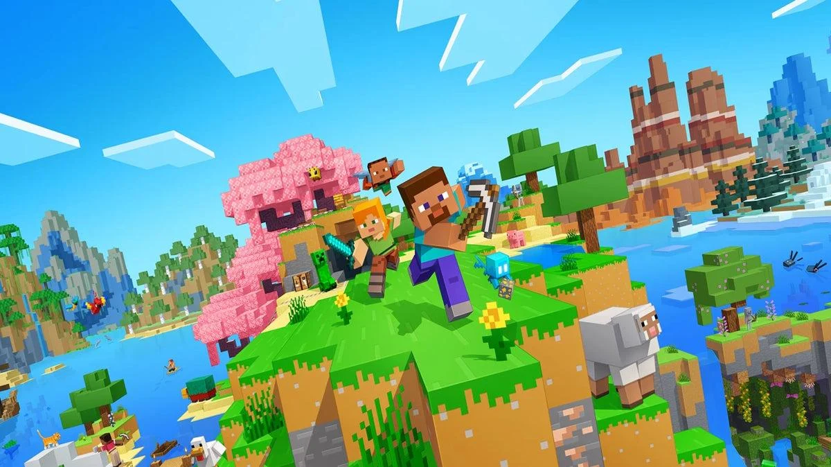 Minecraft no Nintendo Switch 2 permite tela dividida com até quatro jogadores