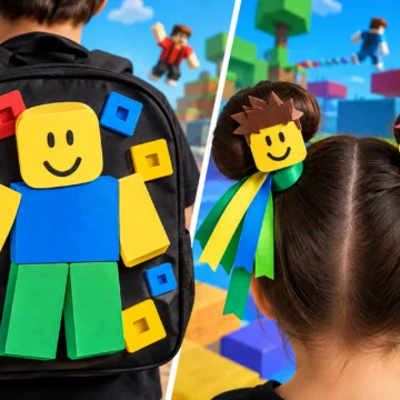 Mochila maluca e cabelo maluco de Roblox: 8 ideias para a escola