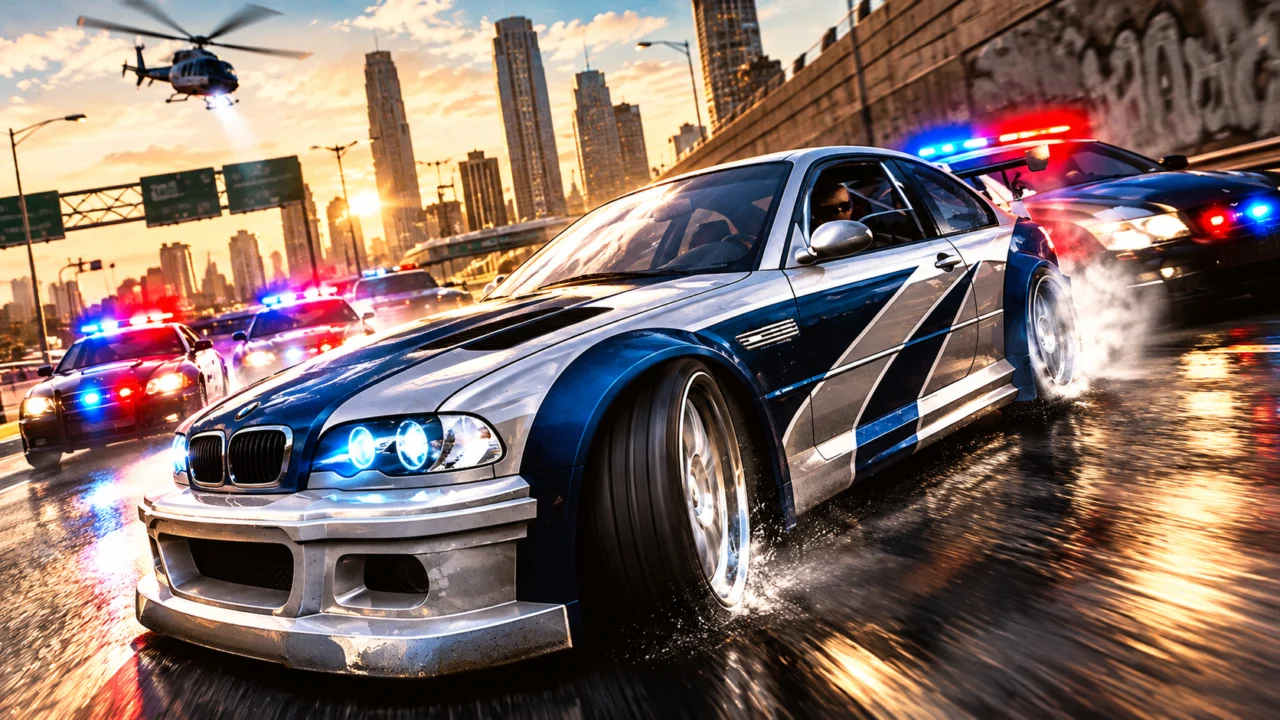 Need for Speed: Most Wanted (2005) agora pode ser jogado gratuitamente pelo navegador, sem precisar instalar a versão original no computador.