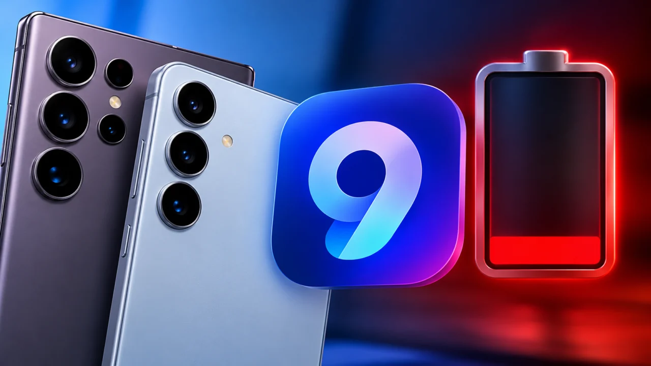 Donos de Galaxy S24 e S25 relatam bateria acabando mais rápido após a One UI 9.