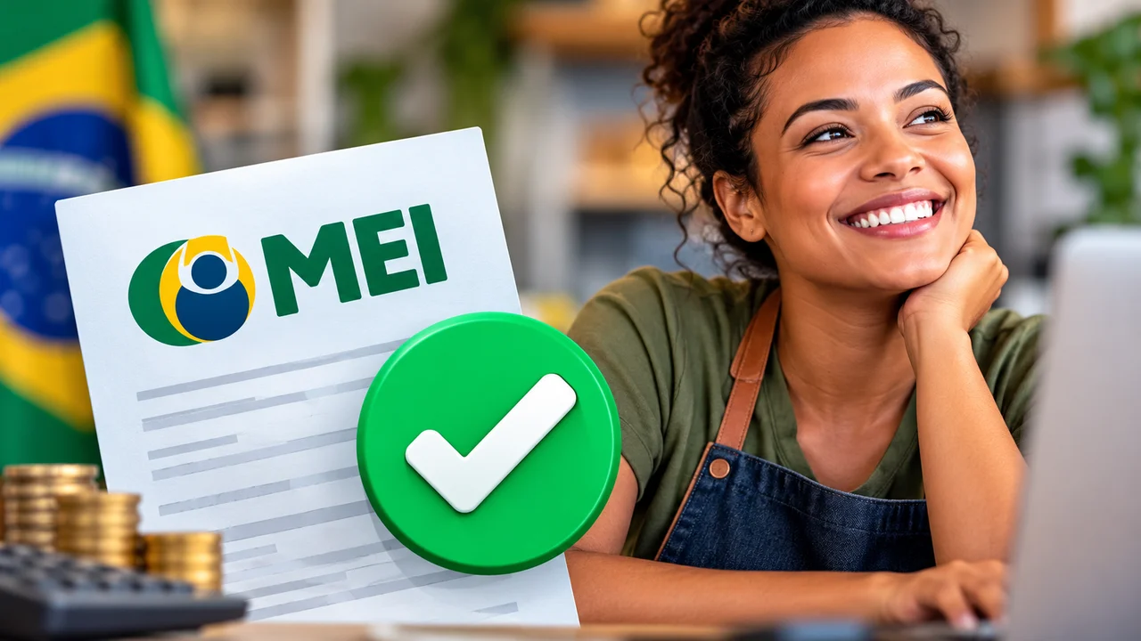 O governo envia avisos sobre o perdão de dívidas do MEI.