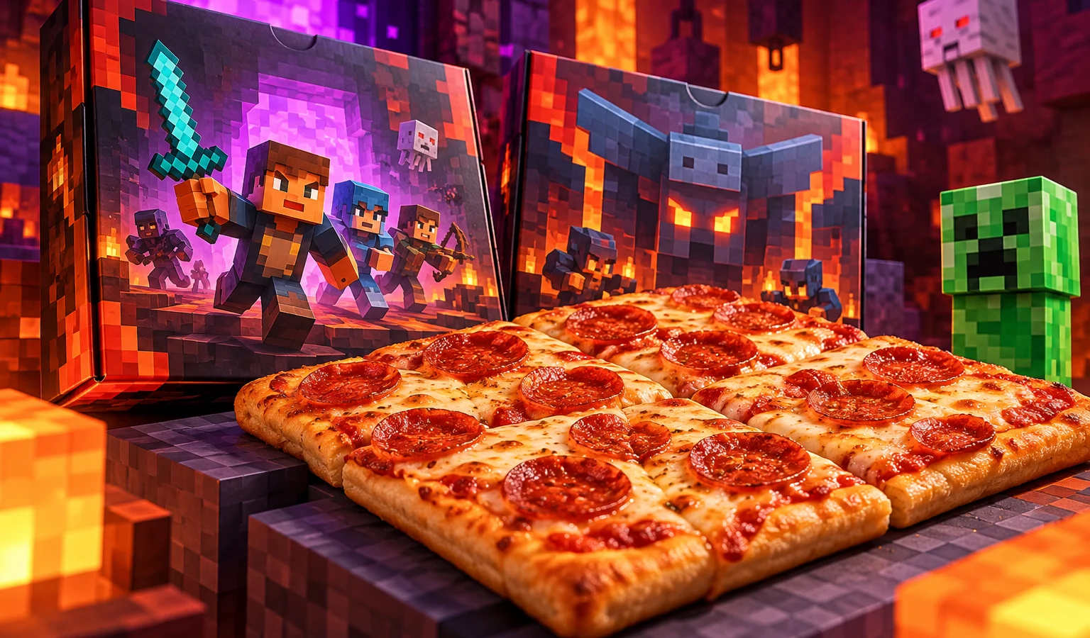 Domino’s libera pizza quadrada de Mine Craft por R$ 36,90; confira sabores e itens
