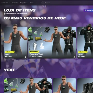 Loja do Fortnite hoje (16/10): Yeat, skins e preços em V-Bucks