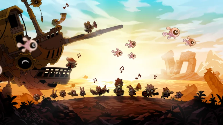 Ao misturar comandos musicais, estratégia e roguelite, Ratatan cria confrontos excelentes, mas perde o compasso quando a repetição e o excesso visual entram em cena.