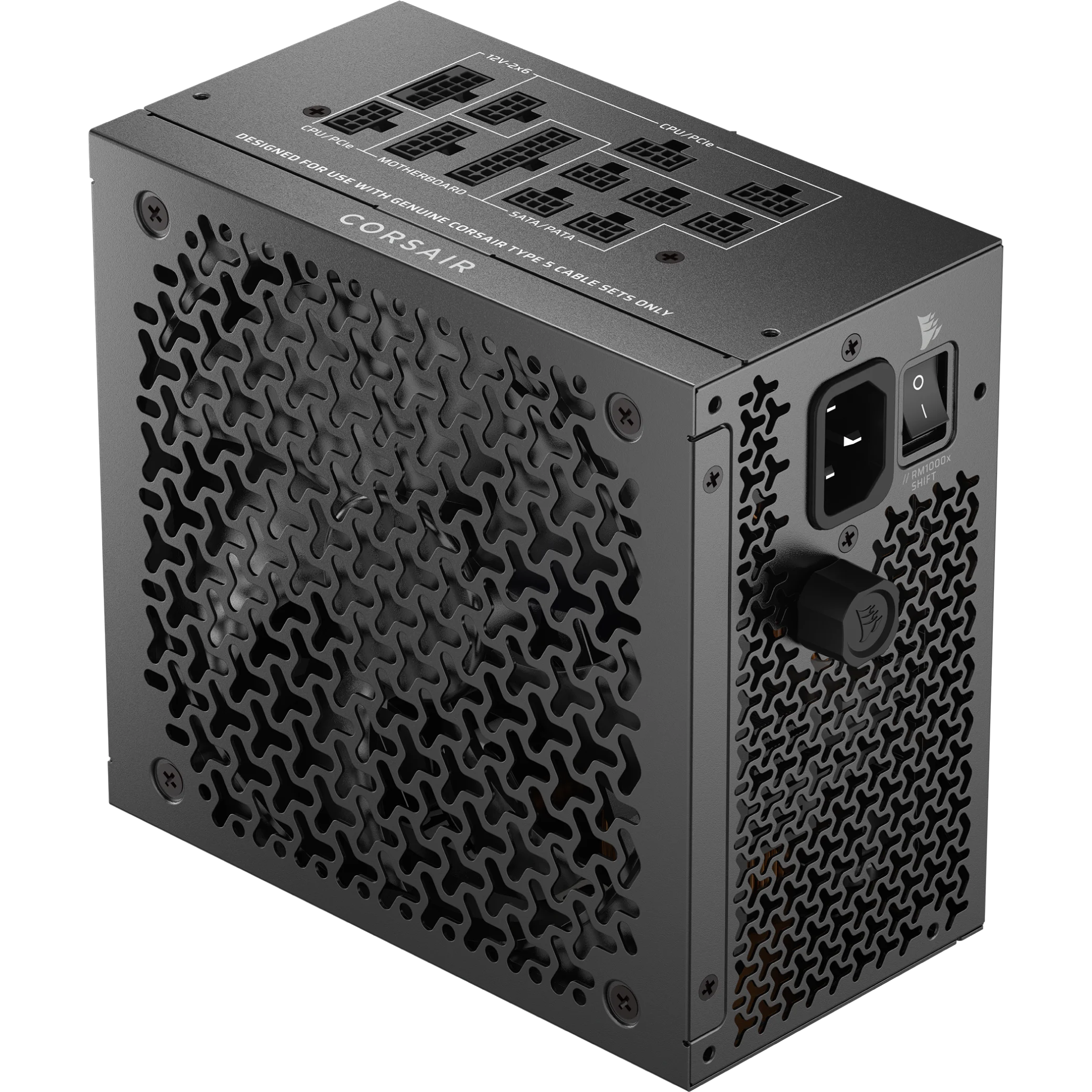 Fonte de alimentação modular Corsair RM1000x Shift utilizada em computadores com placas de vídeo modernas