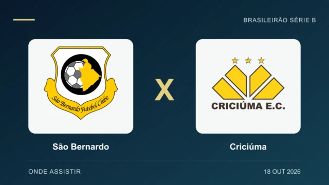 Escudos de São Bernardo e Criciúma, separados por um X.