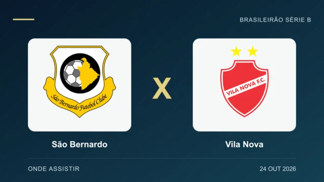 São Bernardo x Vila Nova: onde assistir ao vivo e horário hoje (24/10)