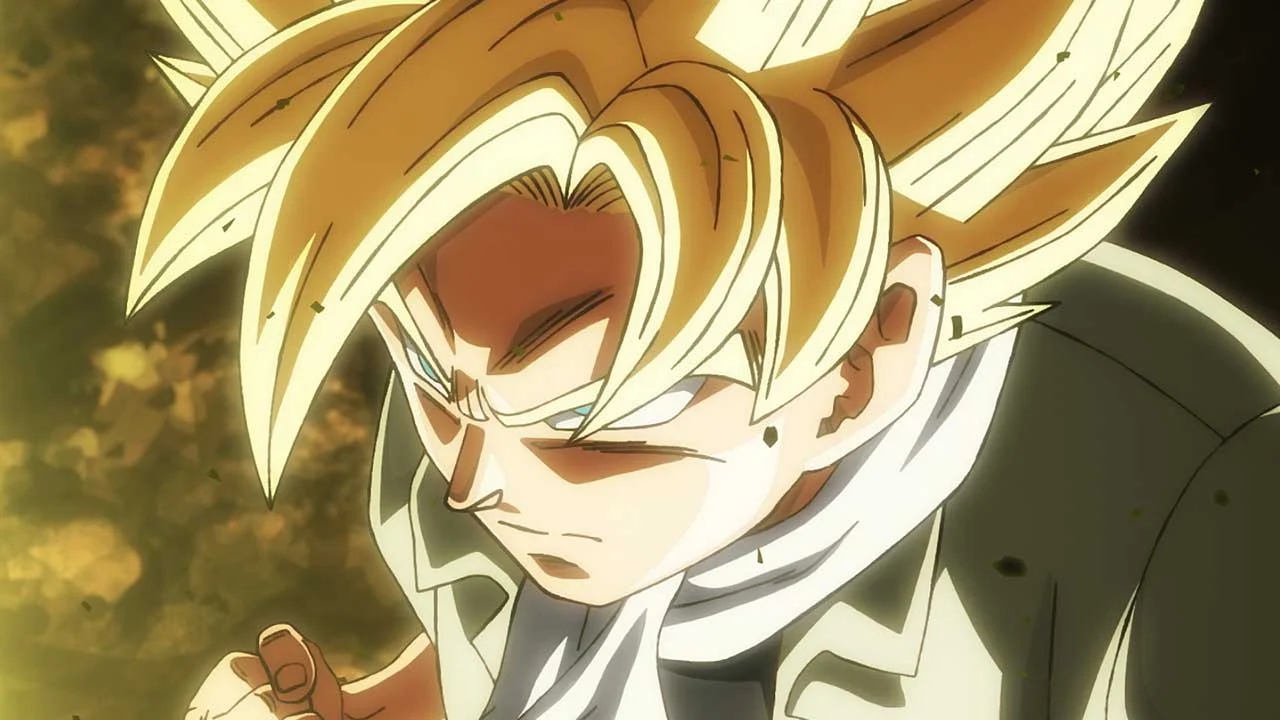 Goku em Super Saiyajin em cena oficial da nova edição de Dragon Ball Super: Beerus