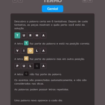 Termo hoje (13/10): dicas e respostas do Dueto e Quarteto