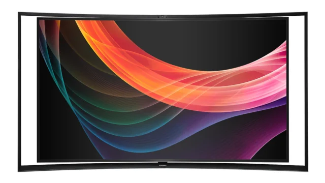 Televisor OLED Samsung em exposição