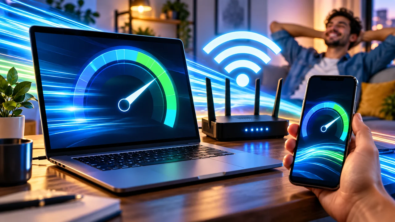 Teste de velocidade da internet
