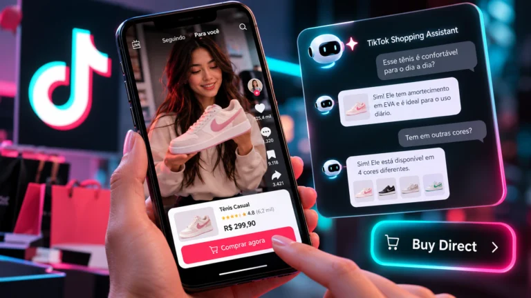 TikTok vai usar IA para ajudar nas compras e permitir checkout em um clique