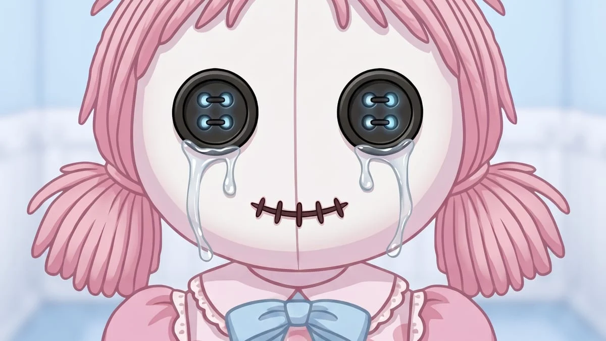 Arte de Trapped in the Dollhouse, jogo de mistério em uma casa de bonecas no Poki
