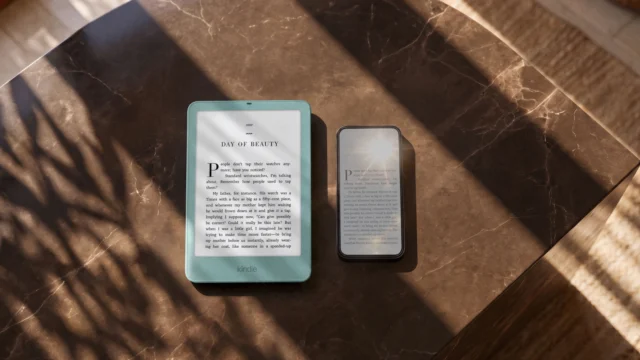 Imagem oficial do novo Kindle Paperwhite apresentada no anúncio da Amazon
