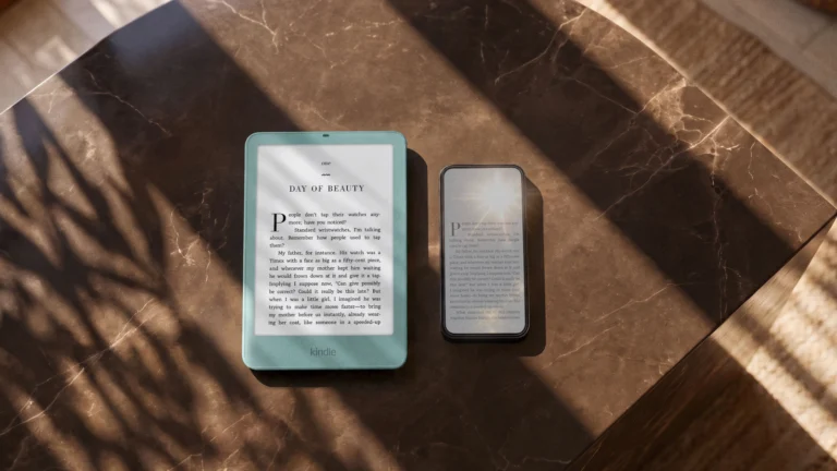 Imagem oficial do novo Kindle Paperwhite apresentada no anúncio da Amazon