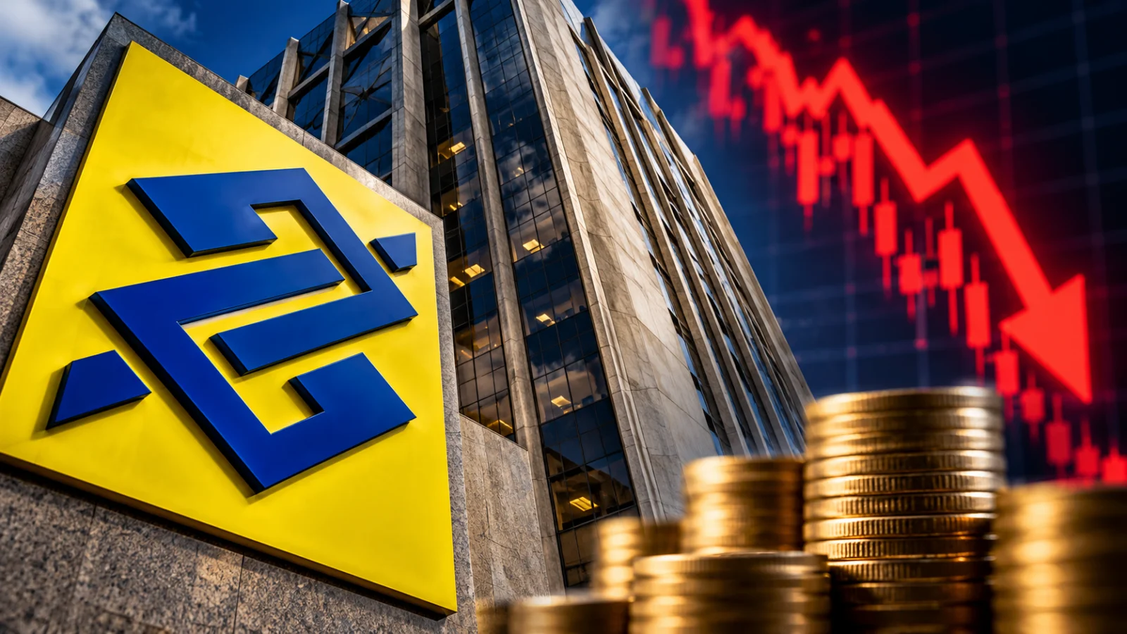 BBAS3 em 2026: Riscos e oportunidades do Banco do Brasil após queda histórica