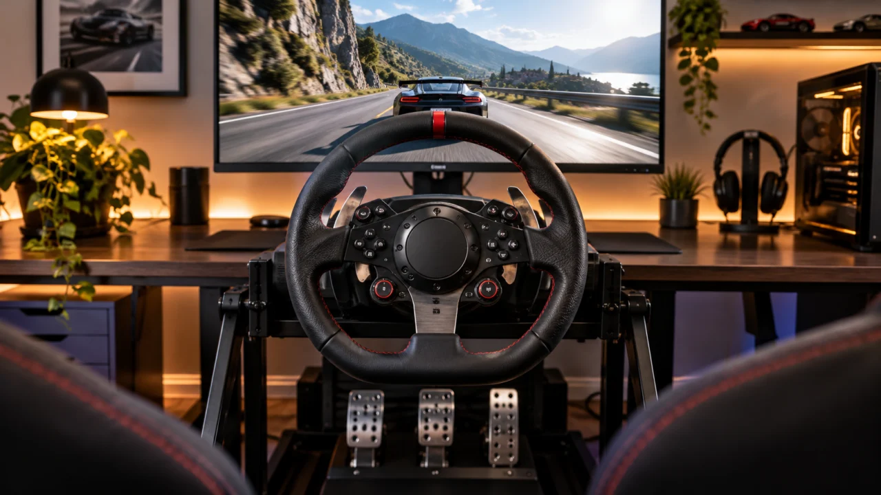 Volante para PC: quais modelos compensam para começar e evoluir no simulador?