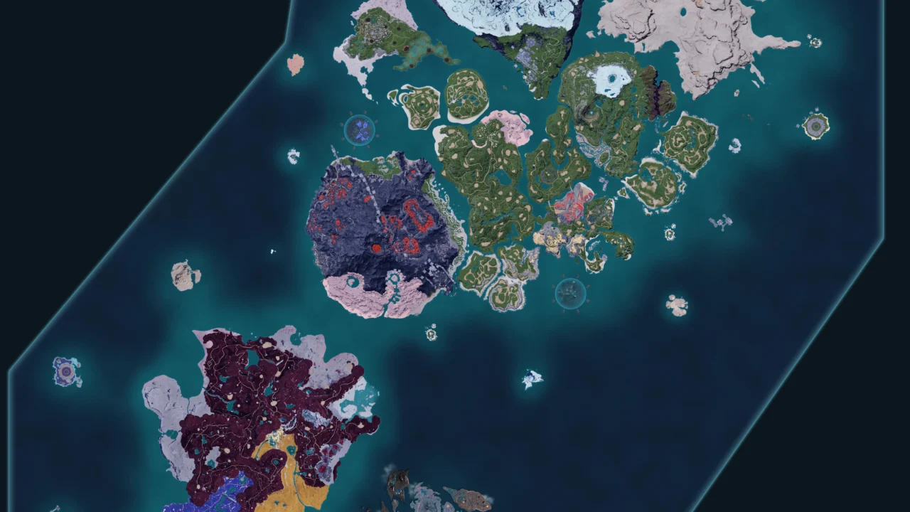Mapa de Palworld 1.0: torres, chefes e recursos com coordenadas