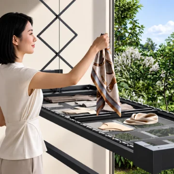 Xiaomi começa a vender varal que seca roupas, sobe sozinho e vira luz de teto